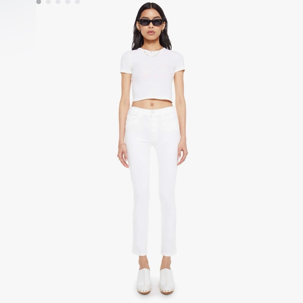 MOTHER Denim Mid Rise Dazzler Ankle in Fairest of Them All